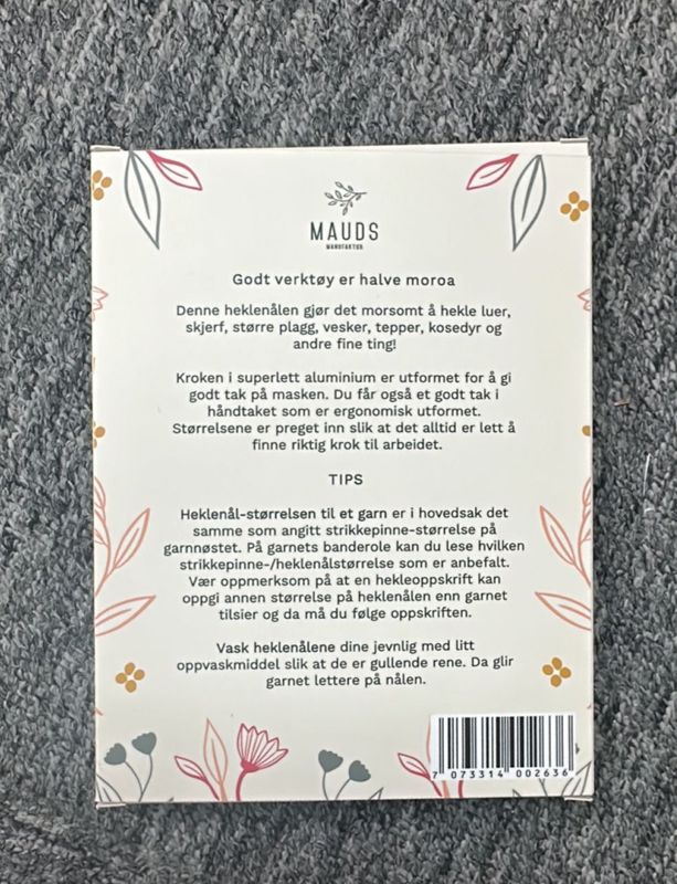 Mauds heklenålsett