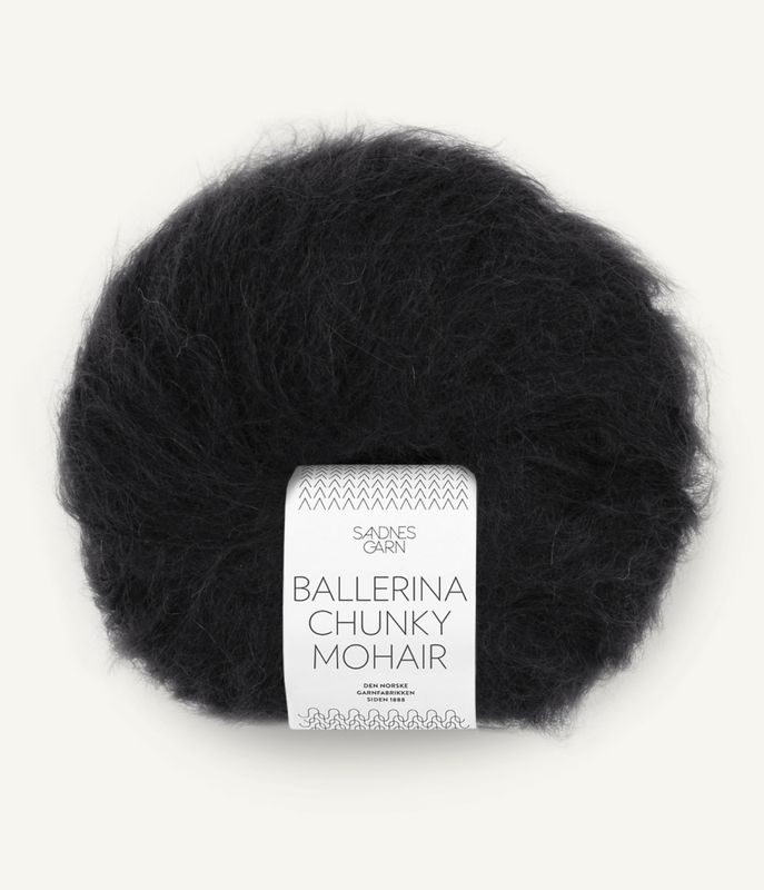 Ballerina Chunky Mohair 1099 Svart