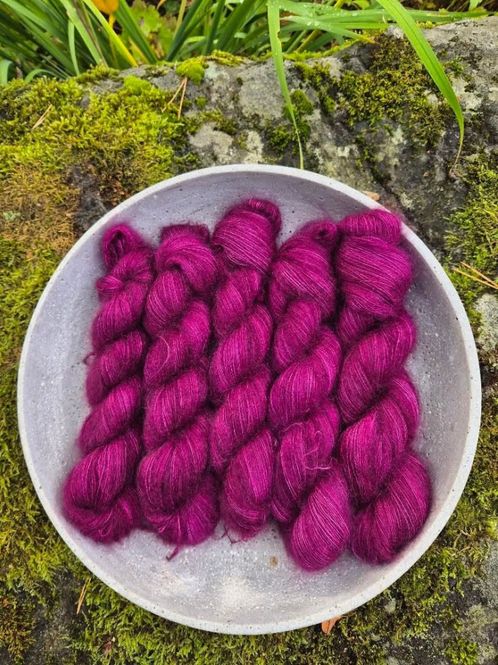 Hovedbilde Silk Mohair, Intens cabernet 31.08.26