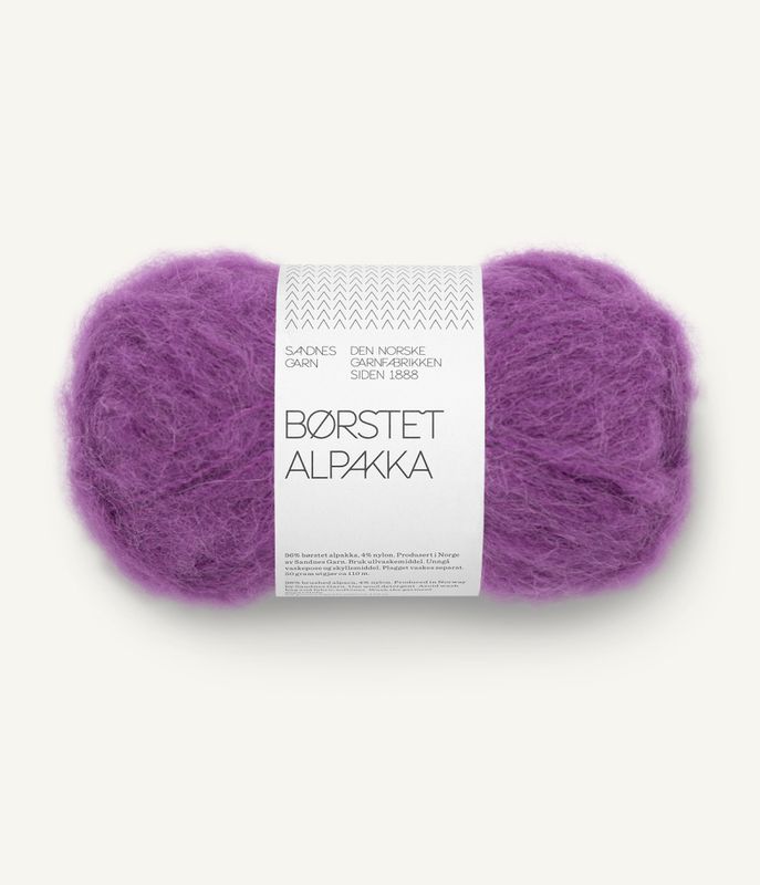 Børstet Alpakka 5045 Plum