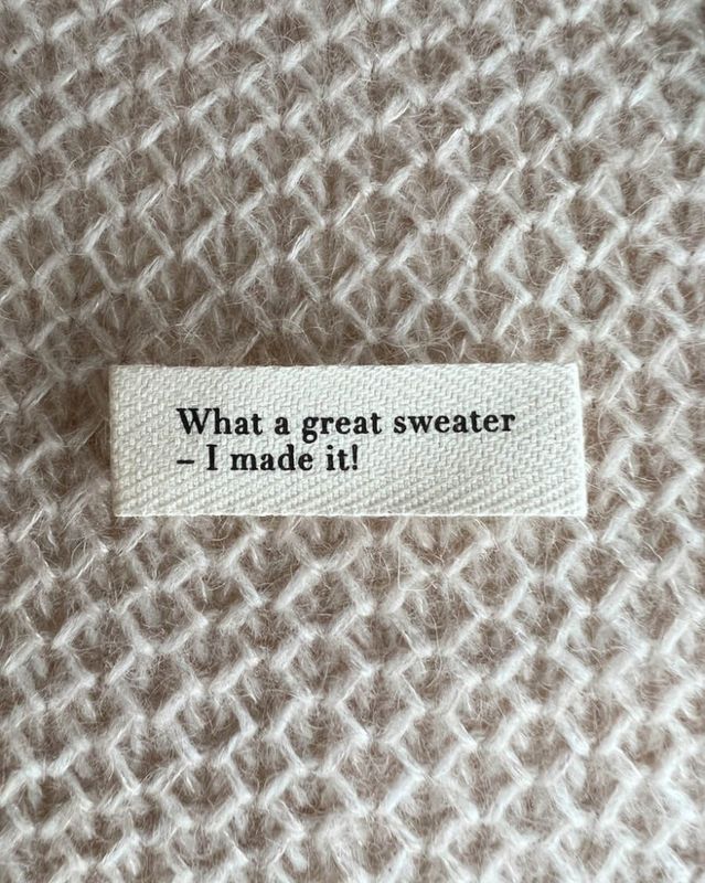 What a great sweater - I made it! 1,5 x 5 cm